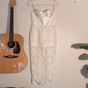White Lace Dress Size Small